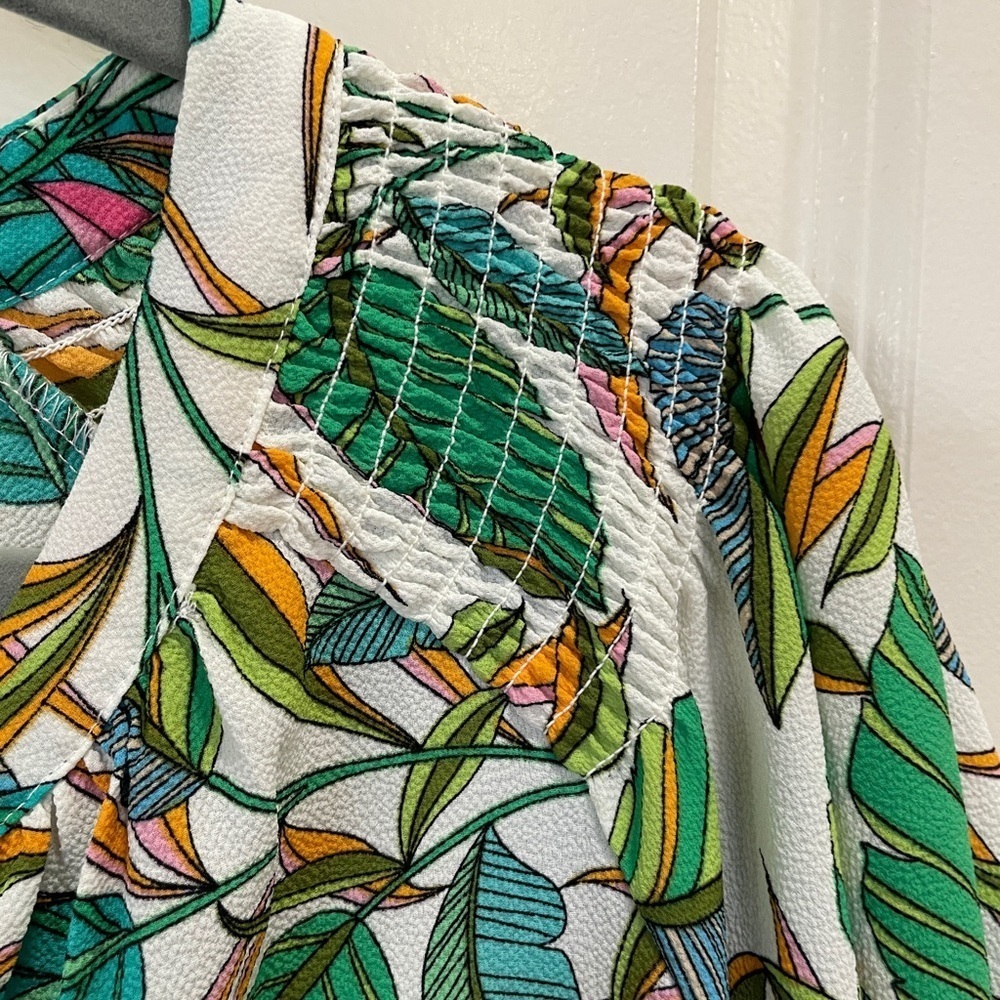 Green and Pink Button Down Shirt - Picture 10 of 15